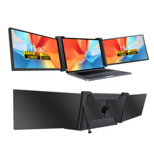 15.6 inch Portable Dual Monitor Laptop Tri-Screen Extender Monitor Plug And Play picture