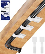 80PCS Hook and Loop Cable Ties, Under Desk Cable Management picture