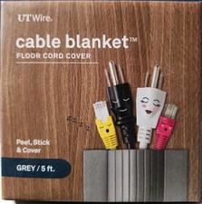 UT Wire Cable Blanket Cord Cover & Protector Grey 5ft UTW-CPL5-GY picture