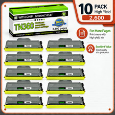 10 Pack Compatible For Brother HL-2150N HL-2170W DCP-7030 TN360 Toner Cartridge picture