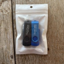 SamData 32 Gb Blue and Black Usb 2.0 New In Package Sealed Lot of 2 picture