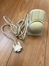 Mitsumi 2 Button Wireless Mouse and Receiver Serial Port Ball RARE VINTAGE picture