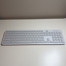 Microsoft Bluetooth Keyboard - Model: 1898 White Wireless Genuine - Tested Works picture
