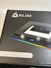 KLIM Turbofrost Laptop Cooling Pad – 4×4000 RPM Turbo Fans RGB 4 USB Ports Gray picture