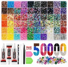 50000Pcs Ultimate Bedazzling Kit with Rhinestones, 60 Colors 3mm Flatback Res... picture