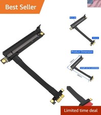 PCI-e PCI Express 1X to 16X Extension PCI-E 16x to 1x risers Cable with Gold-... picture