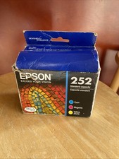 Genuine Epson 252 3-Color Inks Cyan Magenta Yellow Ink Cartridge EXP: 7/21 picture