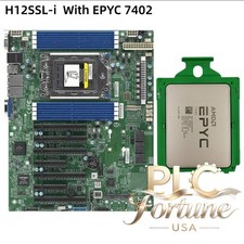New Supermicro H12SSL-i Motherboard With AMD EPYC 7402 24C 2.8 GHz CPU Processor picture