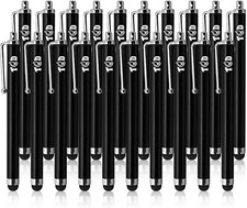 TCD 20 Pack Stylus Pen Set - Touch Screen Devices, Thick Rubber Tip - Black picture