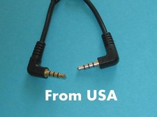 2 Pack 3 ft  Slim 3.5mm  Both Right Angle Stereo Audio Cable Male Male picture