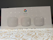 Google Nest Wifi 3-Pack Mesh WiFi Router + 2 Points GA00823-US NEW SEALED picture