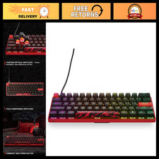 Compact 60% HotSwap Optical Gaming Keyboard - RGB Customization, PBT Keycaps picture