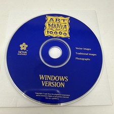 Art Mania 10000 High Quality Clip CD-ROM Windows Software 1996 Nova Development picture