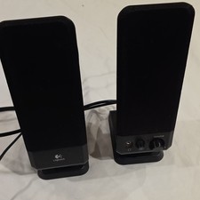 Logitech R-10 2.0 Wired Computer Speakers 3.5mm Volume Control Black picture