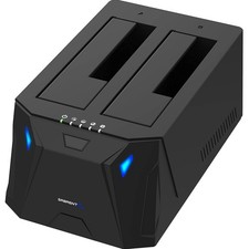 Compact USB 3.0 Dual Bay Docking Station & Cloner for 2.5