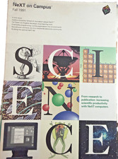 NeXT On Campus Fall 1991 Research , Science Productivity On NeXT Cube Steve Jobs picture