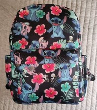 Wondapop Disney Lilo & Stitch 17 Inch Deluxe Backpack w/ Laptop Black NEW No Tag picture