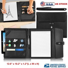 Business Notepad and Tablet Portfolio Carry Case with Handles for 9.7