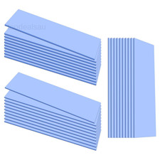 30PCS Silicone Thermal Pads GPU, Reusable CPU Blue 0.5mm/ 1mm/ 1.5mm picture