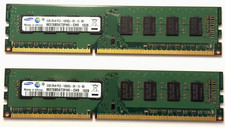 Samsung 4GB Kit (2x2GB) DDR3-1333 PC3-10600U UDIMM RAM M378B5673FH0-CH9 Tested picture