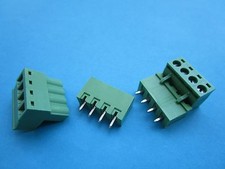 15 pcs 5.08mm Close Straight 4pin Screw Terminal Block Connector Pluggable Green picture