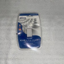 ATIVA 833-450 RJ45  in Line Coupler Cat5e Ethernet Cable Extender picture