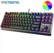 VicTsing PC320A Mech Gaming Keyboard — 87 Key TKL, Blue Switches, RGB Backlit picture