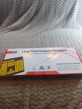 Big & Bright EZ See Keyboard High Contrast Large Keys Visually Impaired Keyboard picture
