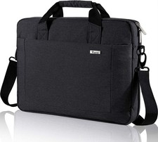 15.6-15 Inch Laptop Bag, Computer Bag, MacBook Bag, Black | Expandable Splash-Pr picture