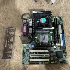 Vintage MSI MS-6714 Socket 478 mATX Motherboard + Pentium 4 2.4GHz + 2gb READ picture
