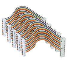 5Pcs GPIO Ribbon Cable for Raspberry Pi Male to Female 40pin Breadboard Jumpe... picture