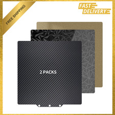 2-Pack Build Plates for 3D Printers, Textured PEI Sheet 235x235mm Compatible picture