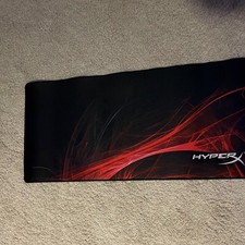 Kingston HyperX Large/XL Patterned Mouse Pad Mat Black/Red HX-MPFS-S-XL picture