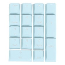 17 Key PBT Keycap Set Mechanical Numeric Keypads for Keyboard, Light Blue picture
