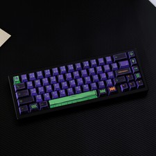EVA Unit-01 Keycap Set 148 Keys PBT Cherry Profile Anime Neon Sublimation picture