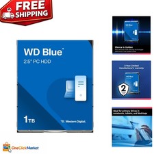 WD Blue 1TB Mobile Hard Drive - 5400 RPM, SATA 6 Gb/s, 128 MB Cache - Compact... picture