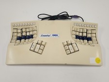 Kinesis The Essential KB132PC Ergonomic Keyboard Slightly Yellowed *READ* picture