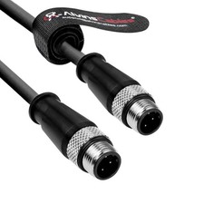 M12 D-Code 4 Pin Male to Male Ethernet Cable for Keyence Baumer Sick Flex Cat6a picture