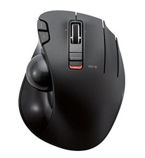 Elecom M-XT3DRBK Wireless Trackball Mouse 6-Button Smooth Tracking Function picture