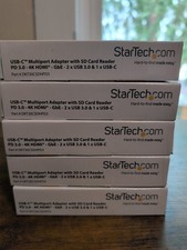 Lot Of 5 StarTech.com USBC Multiport Adapter 4K HDMI GbE SDPD 2xUSB 3.0 12 New picture