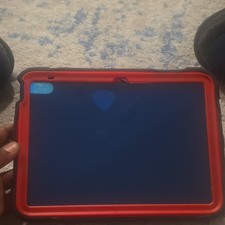 Black/Red Shockproof Rugged Tablet Case Cover w/ Integrated Stand Kickstand picture