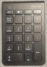 Jelly Comb Portable Mini Wireless Number Pad 22-Key USB 2.4GHz Keypad, Black picture