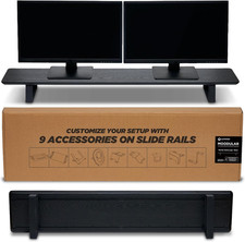 Moodular Wooden Monitor Stand Desk Organizer, Large 45.6