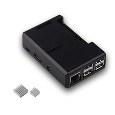 iUniker Raspberry Pi 3 Case, 3 Model B+ Transparent Case Black picture