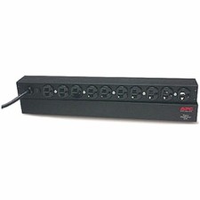 APC NetShelter Basic Rack PDU, 1U, 15A, 120V, 10 NEMA 5-15 outlets picture