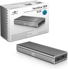 M.2 NVME SSD to USB 3.1 GEN 2 Type C Enclosure W/USB Type-C Cable - Space GRA picture