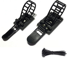 50Pcs 2 Sizes Adjustable Adhesive Cable Ties Cable Clips Wire Strap Cord Clamp picture