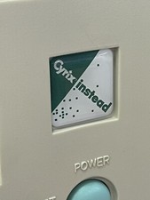 CYRIX Instead CPU Retro 386 486 Computer Case Badge Domed Sticker Retro PC 1x1 picture
