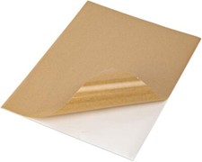 100 Full Sheet Kraft Paper Sticker Paper, Printable Brown Labels, 8.5