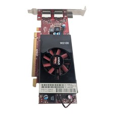 AMD FirePro W2100 2GB DDR3 PCIe Graphics Card 762896-001 Full Profile Dual DP picture